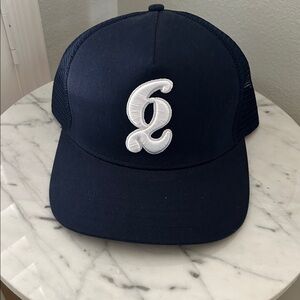 SIXTO OS Navy Blue Baseball Cap with White Logo